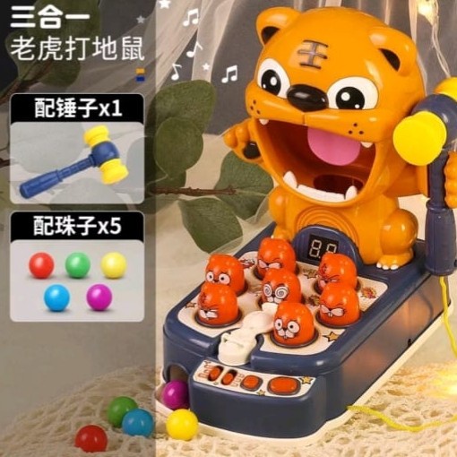 MUST HAVE MAINAN EDUKASI ANAK WHACK A MOLE PUKUL KEPALA MAINAN PUKUL HIPPO TERBARU