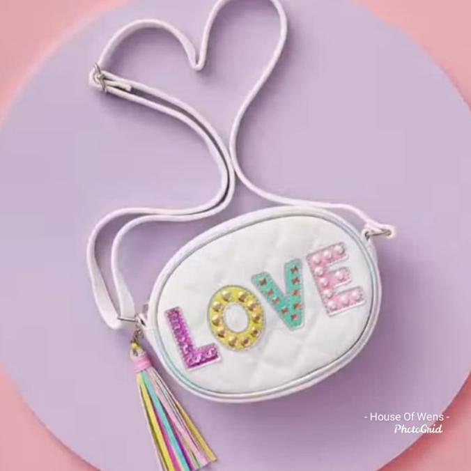 TER-UPDATE JUSTICE LOVE SLING BAG - TAS SELEMPANG JUSTICE #ORIGINAL