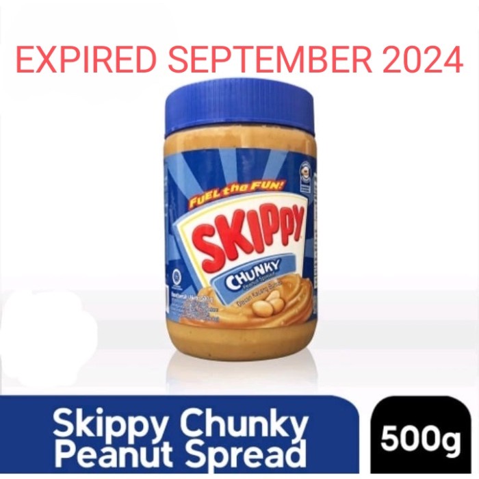 

SKIPPY PEANUT BUTTER 500gr CHUNKY / 500 gr / Selai Kacang / SKIPPY 500