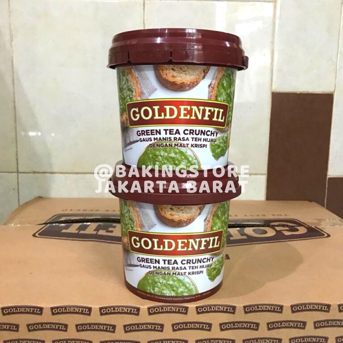 

Goldenfil Greentea Crunchy 1 Kg Selai Goldenfil Matcha Crunchy