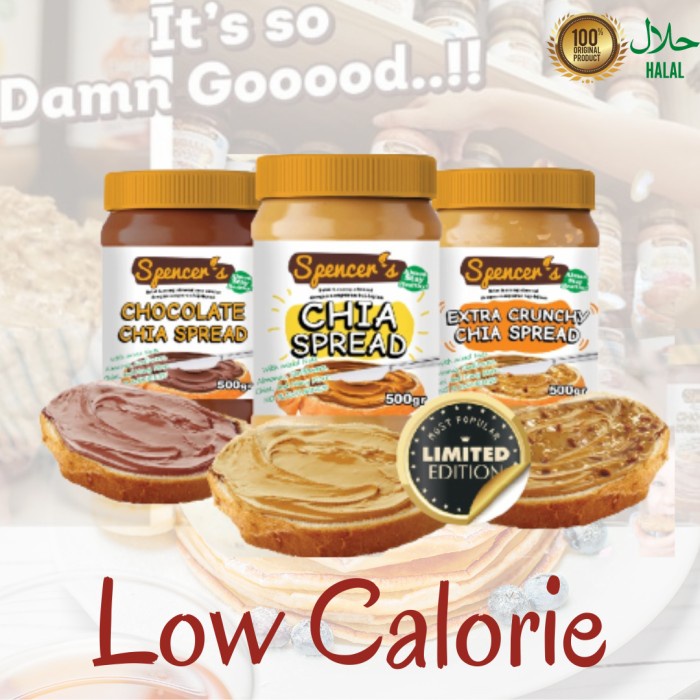 

Spencer's Chia Spread / Selai Kacang Sehat (500 gr)