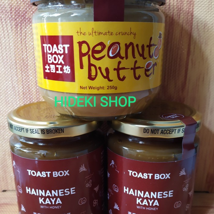 

Toast Box Kaya Hainanase Peanut Butter Jam Selai Roti Srikaya Kacang