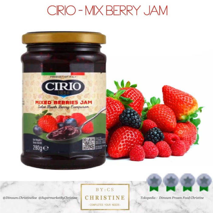 

CIRIO MIX BERRIES JAM SELAI BERRY 280 GR