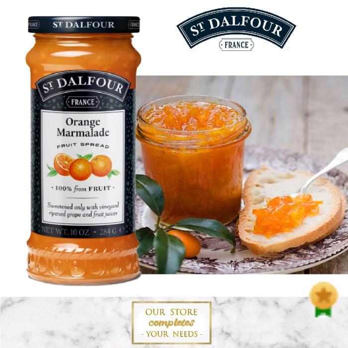 

ST DALFOUR ORANGE MARMALADE FRUIT SPREAD JAM ST.DALFOUR SELAI JERUK