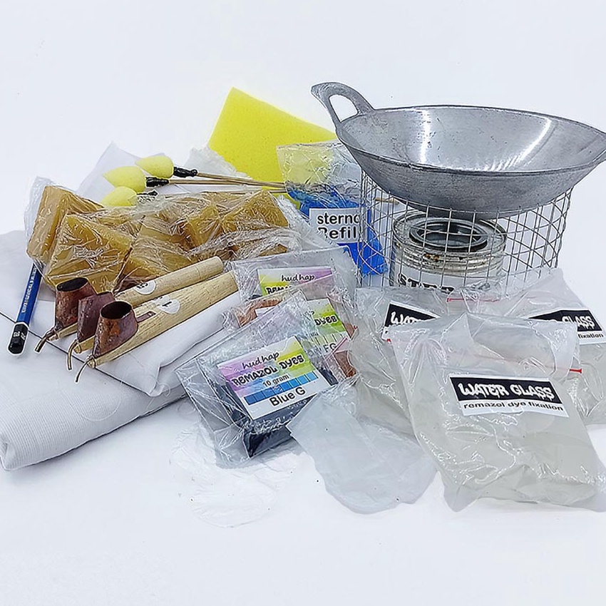

(㊖M☞5 Y) Paket alat membatik super komplet Alat dan bahan batik siap pakai /murah❣!