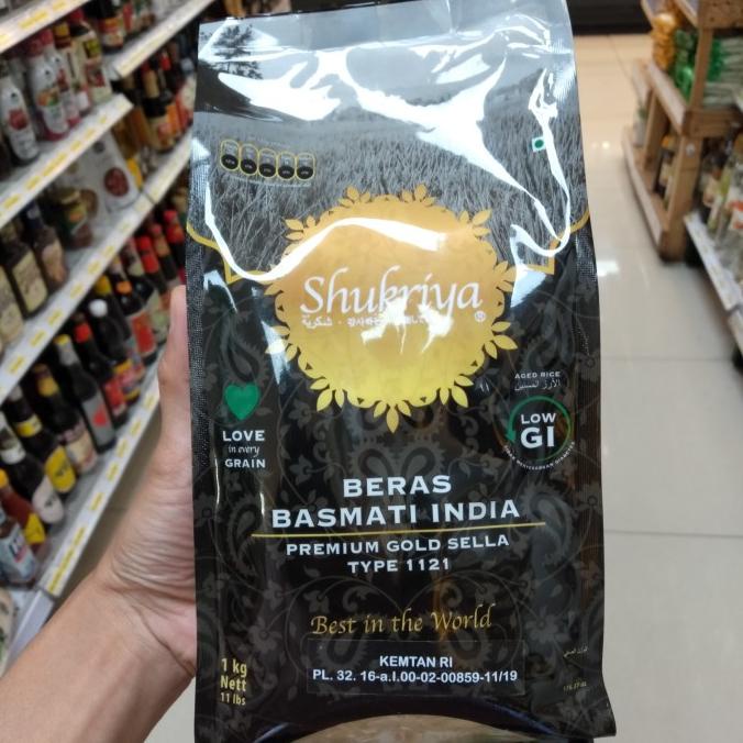 

{{{{}}] shukriya beras basmati india 1 kg / basmati rice premium gold sella