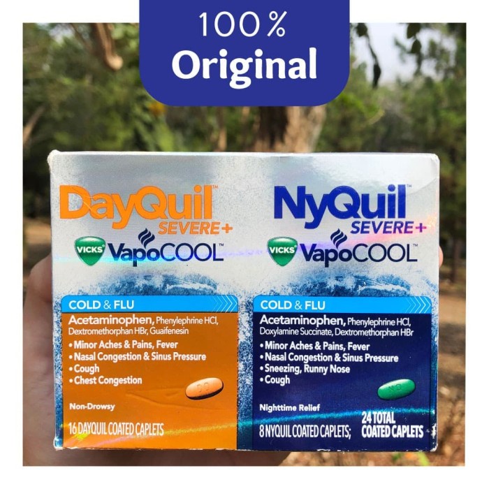 

Bestseller Vicks Dayquil & Nyquil Severe Vapocool - 24 Kapsul - Original