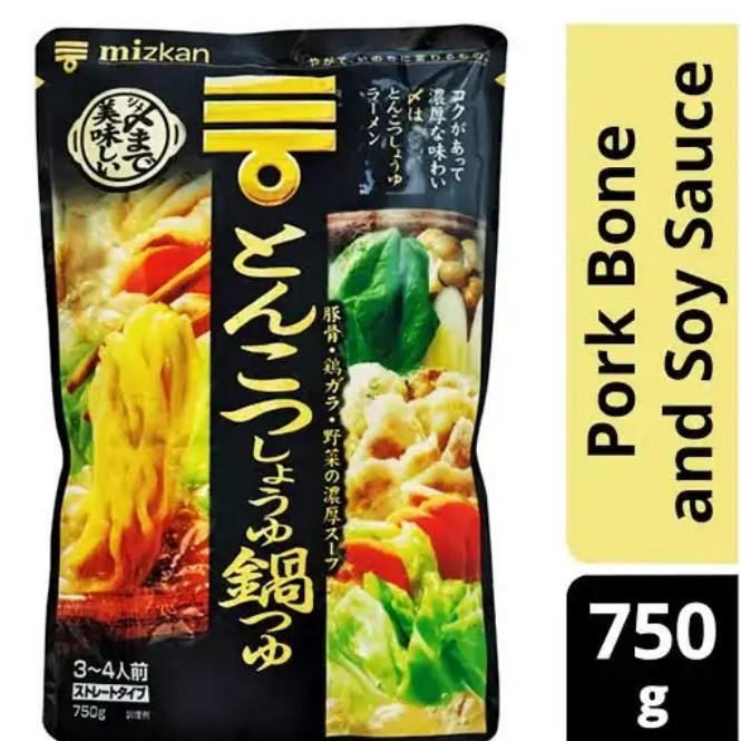

best seller] Mizkan pork bone and soy sauce nabe Soup base for shabu shabu 750 gr