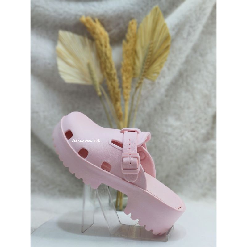 Sandal Hema Wanita Platform Eva Korean Jelly Wedges style 9331W size 36-40