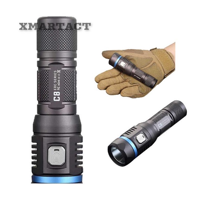 Senter LED Cree JETBeam Pro C8 Tactical Flahlight EDC Series