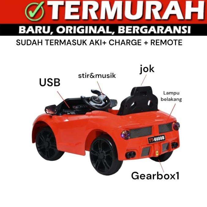 Mainan Aki Mobil Cayman Musik . Mobilan Aki Anak Caymen Yotta Toys