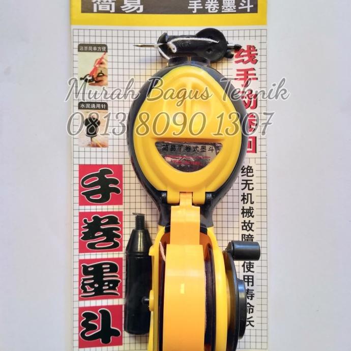 Sipatan Tinta / Chalk Line / Benang Sipat Tukang 15 Meter TAJIMA