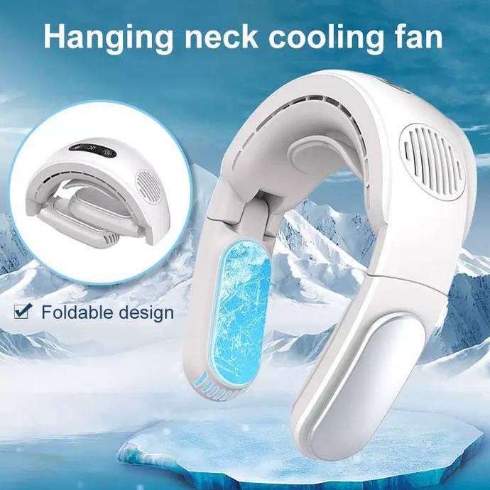 Portable Premium Mini Sport Neck Fan Kipas Angin Gantung Leher Kalung