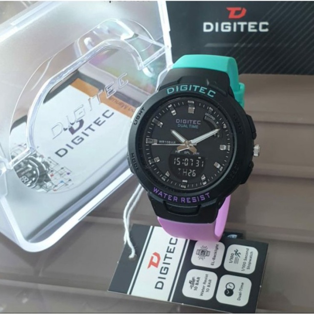 Terlaku. Jam Tangan Digitec Wanita DG4082 Ungu Tosca Original ❀