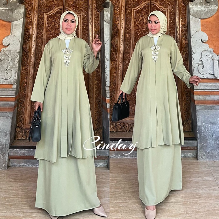 Promo MaxM2y2X GAMIS SETELAN ROK CINDAY MIRA JAYA ORIGINAL