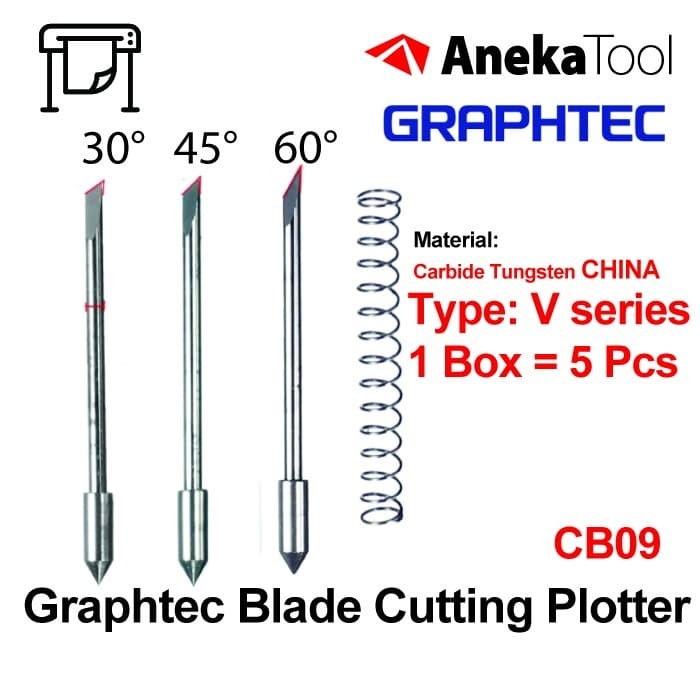 

Terlaris Pisau Cutting Sticker Graphtec Blade - V Series (Baja Carbide China)