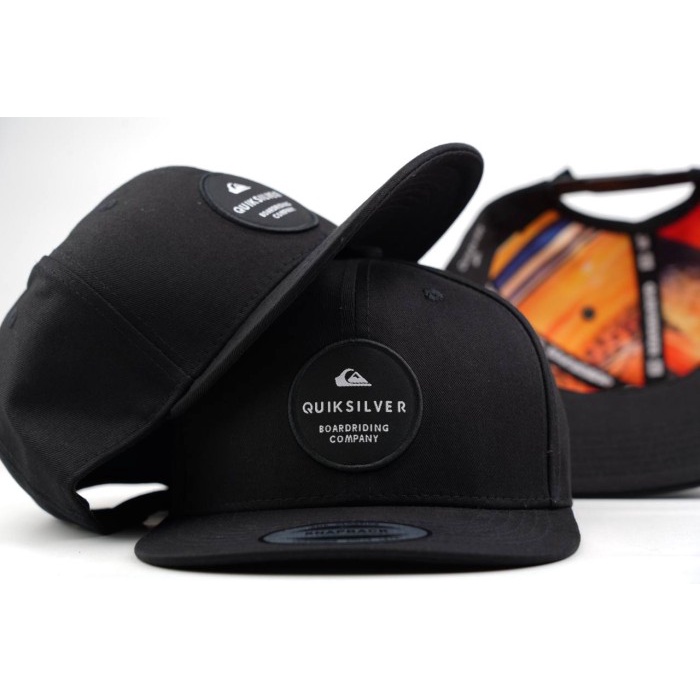 TOPI SNAPBACK QUIKSILVER / QUIKSILVER LOG BULAT ORIGINAL IMPORT / HAT