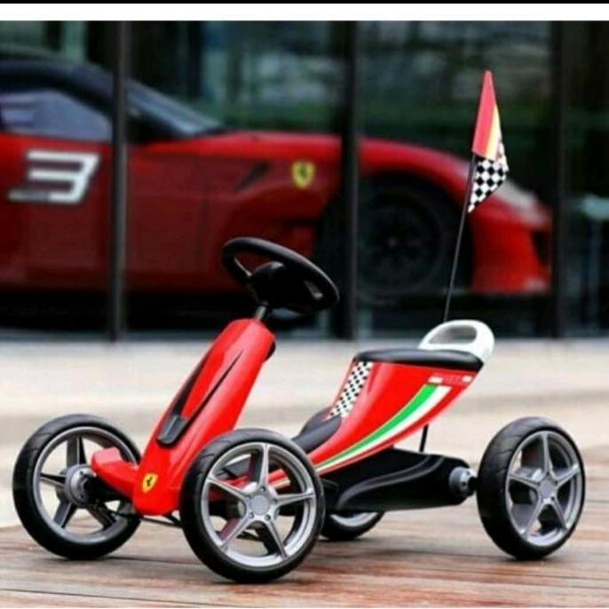 Pliko Ride On 820 Scuderia Ferarri Gocart Trike Pedal Anak Gocart