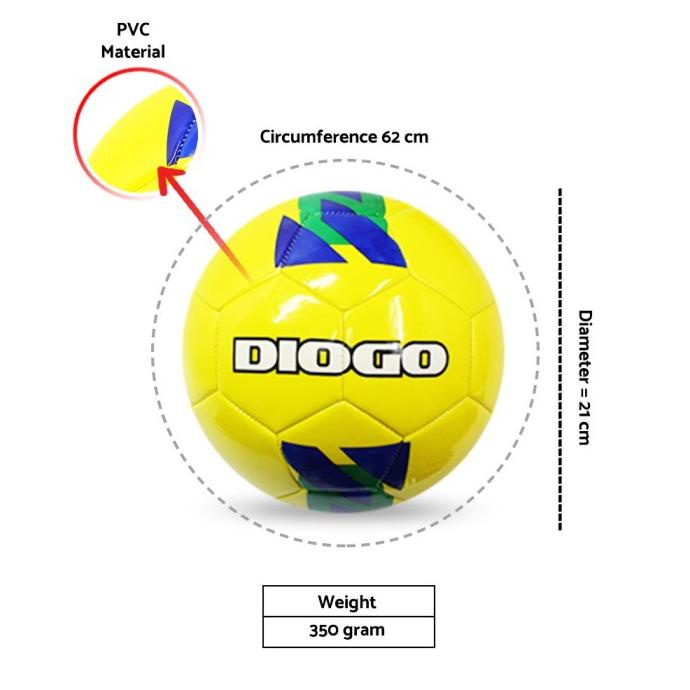 Bola Sepak Diogo Size 5 Diogo Negara Soccer Ball