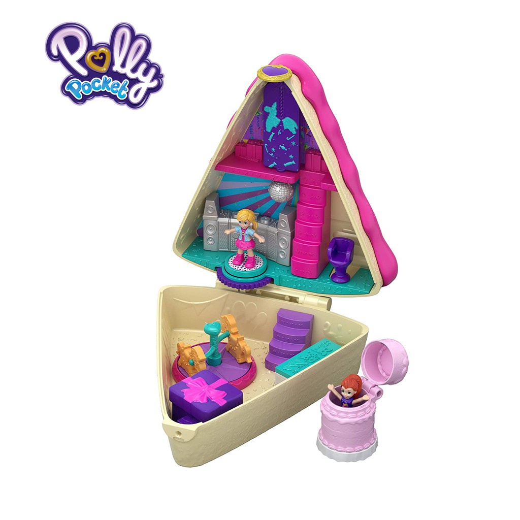 Polly Pocket Big Pocket (Birthday Cake Bash) - Mainan Boneka Anak Perempuan