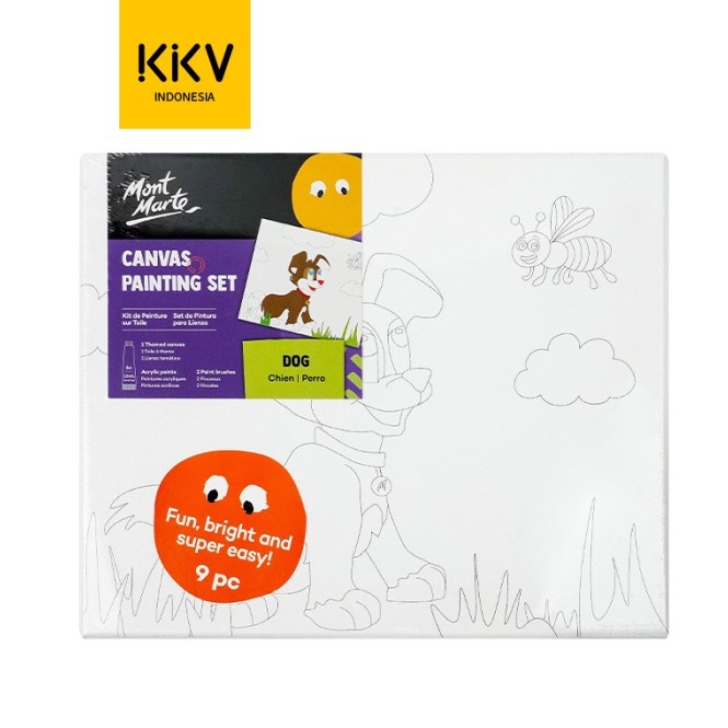 

➷Ready✮ NBVMR KKV MONT MARTE Coloring Painting Canvas Set Lukis Gambar Anak DIY I93 Stok Banyak