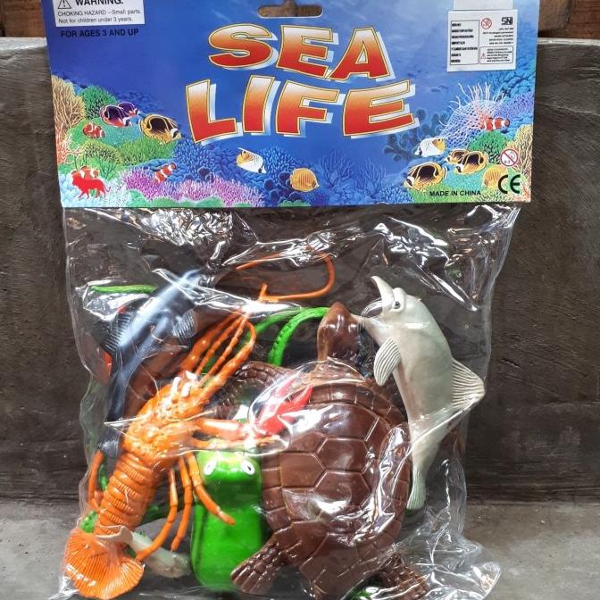 MAINAN MINIATUR HEWAN LAUT BAHAN KARET