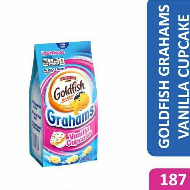 

*#*#*#] GOLDFISH Baked Snack Crackers Grahams Vanilla Cupcake 187 gr