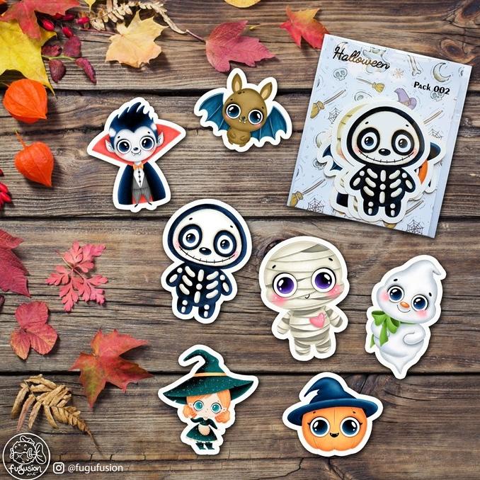 

%$%$%$%$] Stiker / Sticker Deco Aesthetic Journal Scrapbook Halloween 002