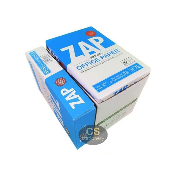 

kertas hvs F4 75gr ZAP per dus / khusus gosend HARGA DISKON