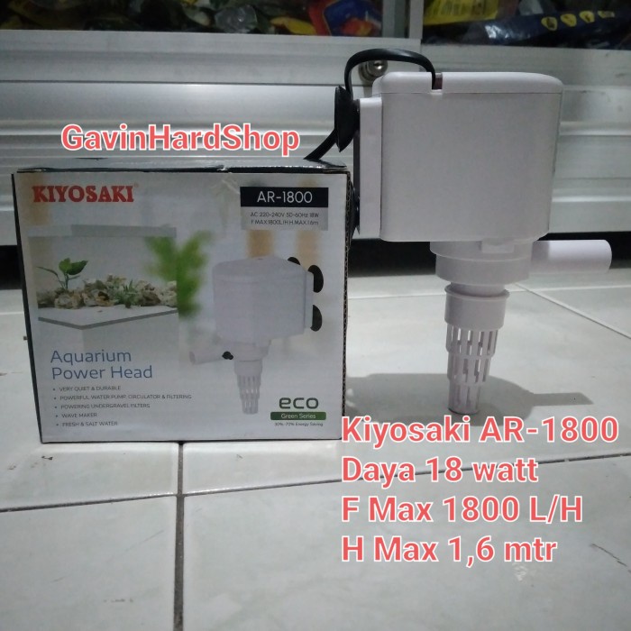 Bestseller Pompa Aquarium Pompa Power Head Pompa Celup Kiyosaki Ar-1800 1800 L/H