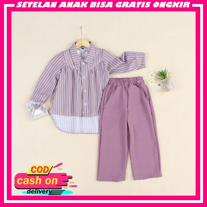 Weneset Bju Stln Prempuan Gemas Setelan Anak Perempuan Import Korean Style Wanset Onset One Set Anak