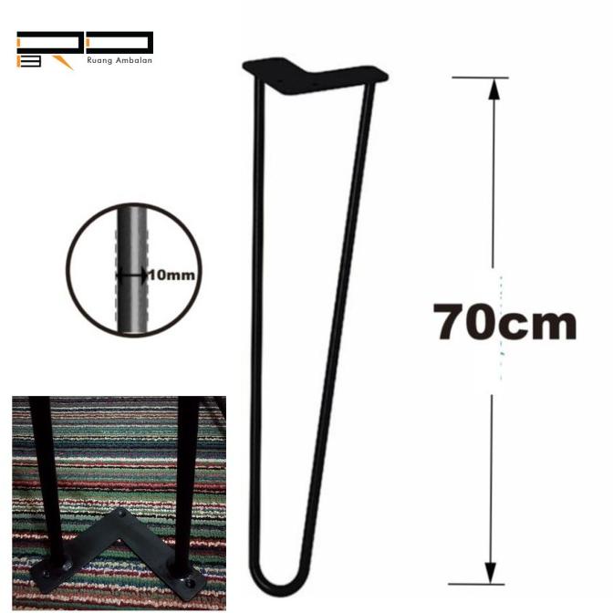 Kaki Meja Besi Saja Tinggi 70 Cm