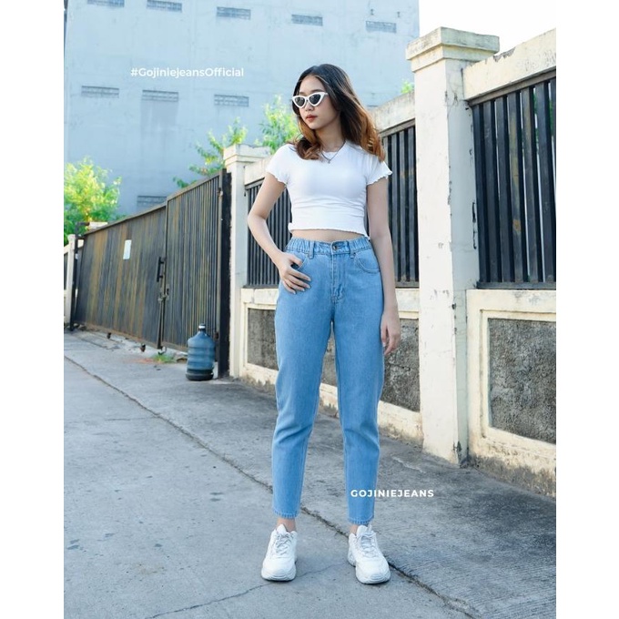 GOJINIEJEANS - Highwaist Comfort Boyfriend Jeans - 4680 - COMFORT