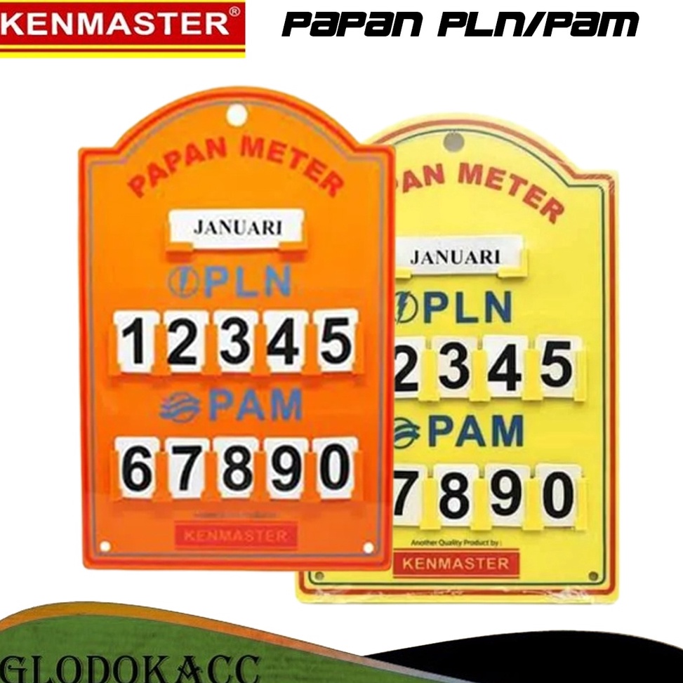 

EG56 Papan Meter PLN PAM Board Meteran Bulanan / Kenmaster Papan Stand Meter gj889