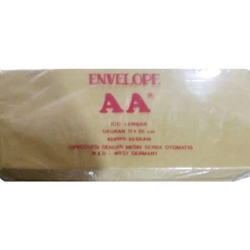 

Amplop Kabinet Coklat AA non seal ( pack )