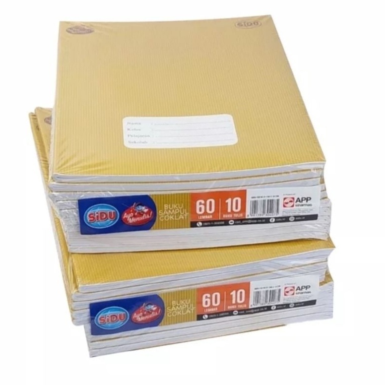 

UP5182 Buku tulis SIDU sampul coklat isi 30/40/60 lembar (10 buku) 81