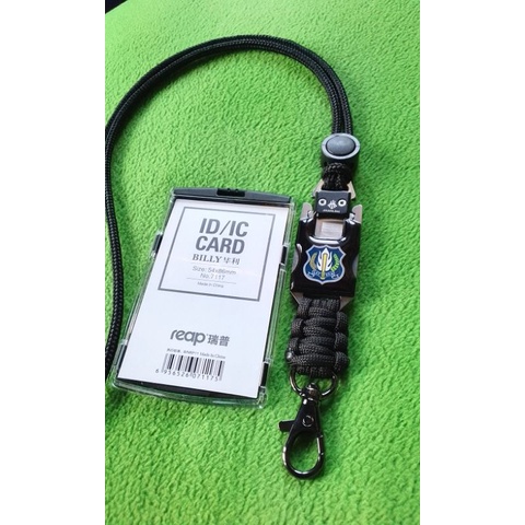 

lanyard id card holder logo satpam