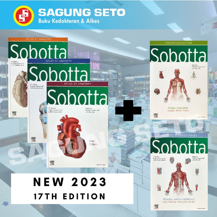 Bestseller Sobotta English Version Atlas Of Anatomy 17Ed (New Edition)