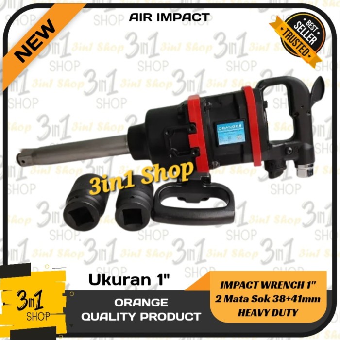 Bestseller Orange Air Impact Wrench 1" / Impact Wrench 1 Inch Heavy Duty Ban Truk