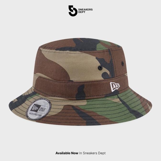 Topi Bucket NEW ERA STRAP BUCKET WOODLAND CAMO 13273179 ORIGINAL