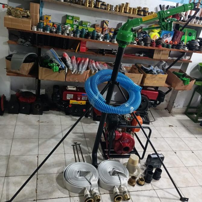 Paket Sprinkler Big Gun Sime Klicker Luas Siram 100 Meter Keliling