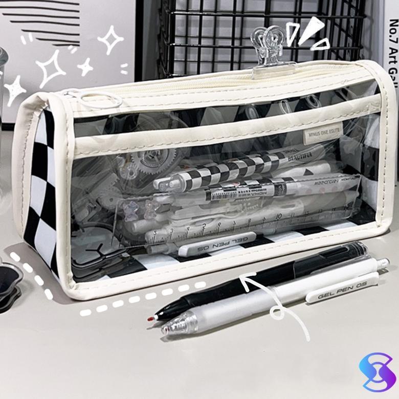 

Promo Pensil Case/Kotak Alat Tulis/Tempat Pensil Kotak-Kotak Transparan-Suning Mall Adct68