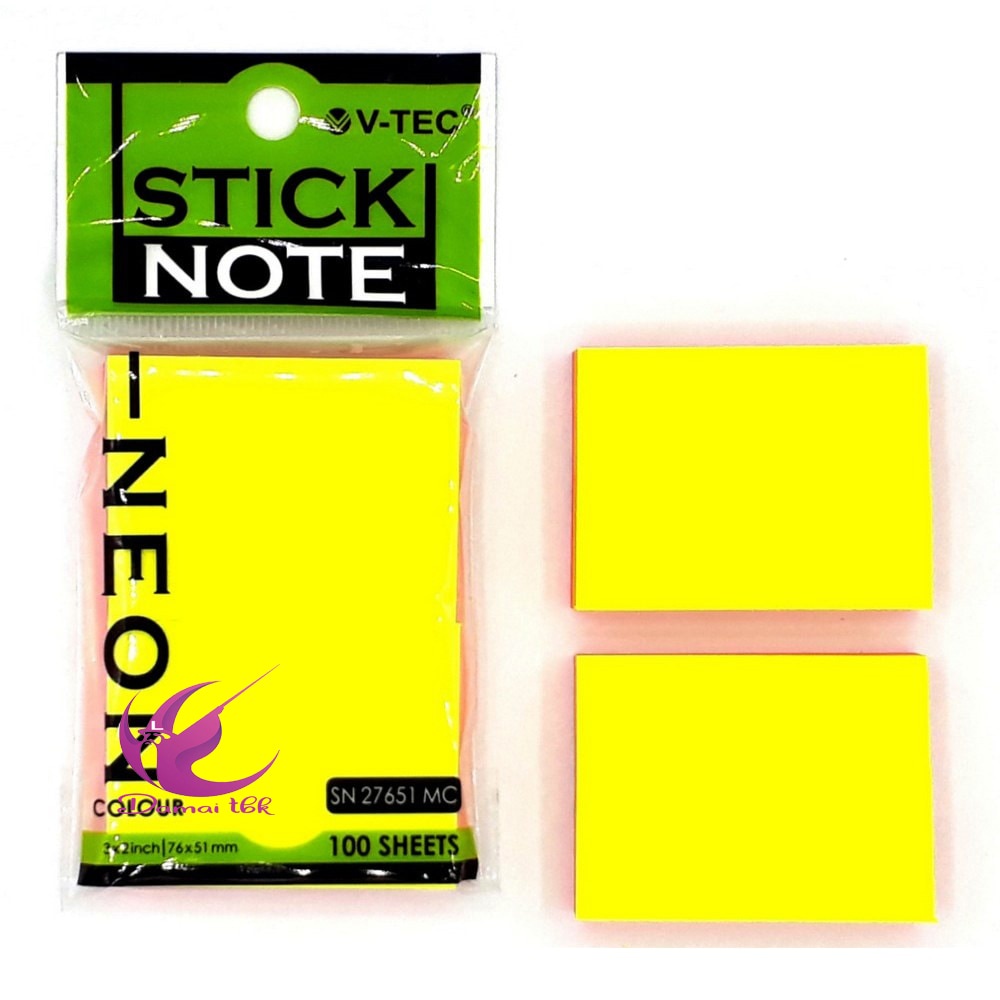 

Sticky Note Neon V-tec SN 27651 MC - Stick Note V-tec 3x2inch