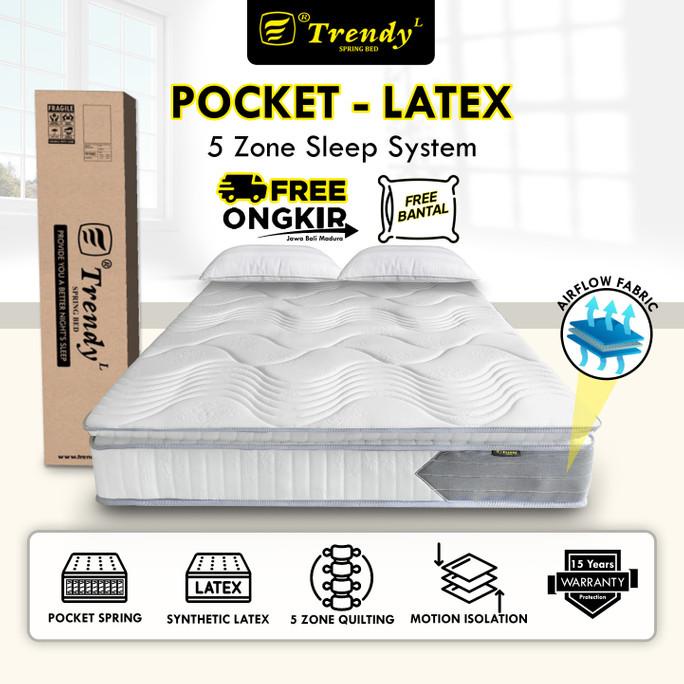 Trendy Pocket Spring Latex - Kasur Spring Bed Vacuum Press Roll