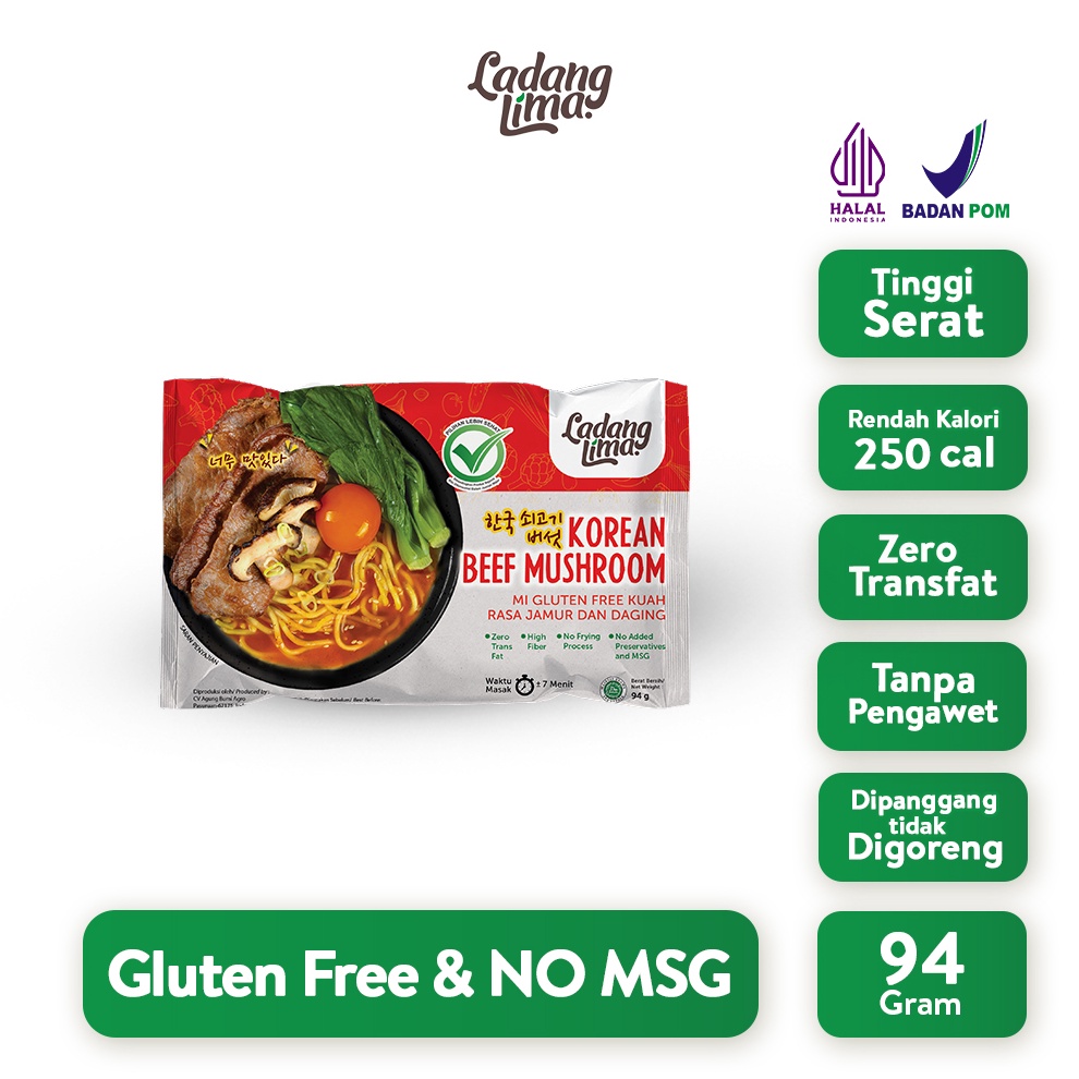 

TPZD4224 Mie Korea 94g - Gluten Free Noodle Ladang Lima