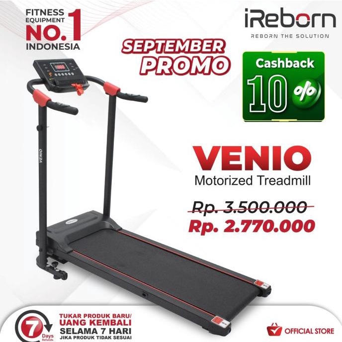Alat Fitness Treadmill Elektrik iReborn Venio