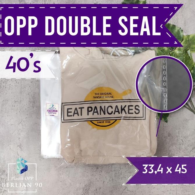 ] Plastik Opp Double Seal 33,4x45 40s Mic Plastik Opp Lem Plastik Baju