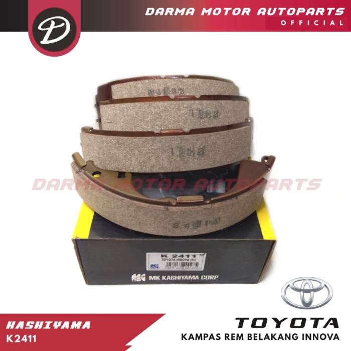REAR BRAKE SHOE KAMPAS REM SEPATU BELAKANG TOYOTA INNOVA MK KASHIYAMA murmer