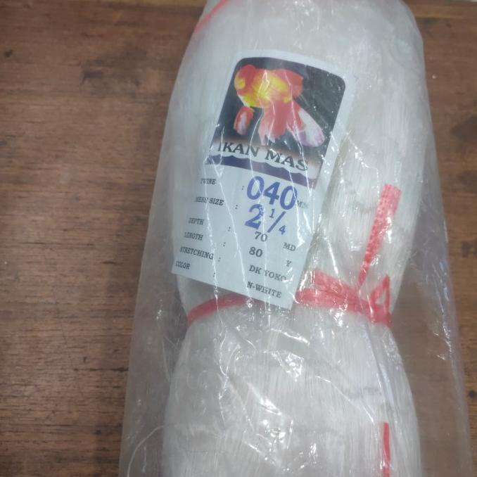 *****] Jaring pukat tasi 2 1/4" x 040 / 70*80 / ikan mas