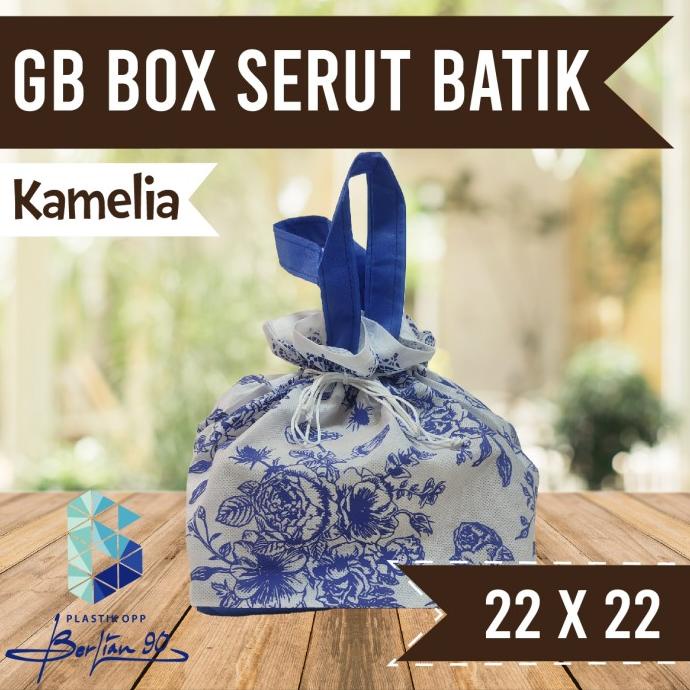 

:::::::] Goodie Bag Box Serut 22 x 22 Tas Berkat Batik Tas Spundbond Serut